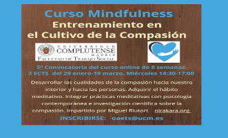 Curso de Mindfulness con créditos directos. Enlace a la inscripción